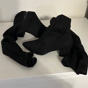 Black Knee High Boots